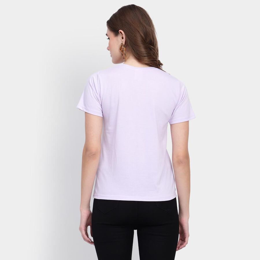 Ladies' Cotton T-Shirt, Lilac, large image number null